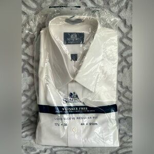 Stafford Wrinkle-Free White Dress Shirt – Long Sleeve – Size 17½ x 36 – NWT